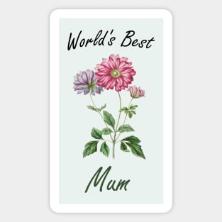 Lispe Chrysanthemum World's Best Mum Magnet